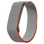 Cinturino per orologio in nylon con struttura a griglia metallica e chiusura a strappo in nylon., For Google Fitbit Air