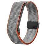 Struttura in metallo con trama a griglia, chiusura magnetica, cinturino elastico in nylon., For Google Fitbit Air