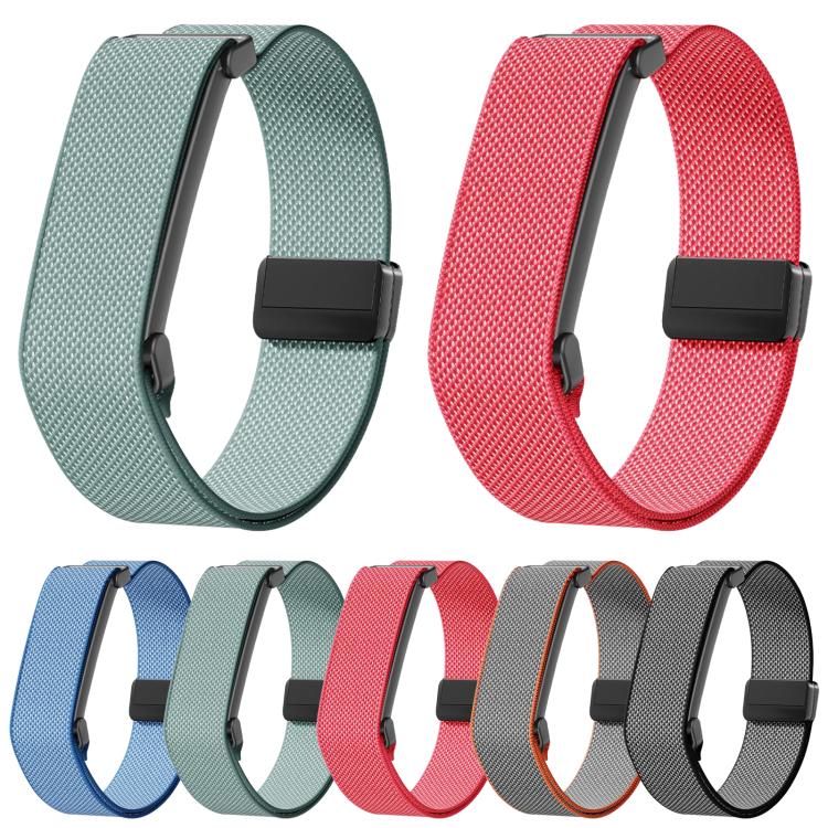 Struttura in metallo con trama a griglia, chiusura magnetica, cinturino elastico in nylon., For Google Fitbit Air