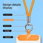 Cordino per cellulare con clip ad anello a forma di proiettile, 30cm Wrist Style, 90cm Neck Strap Style