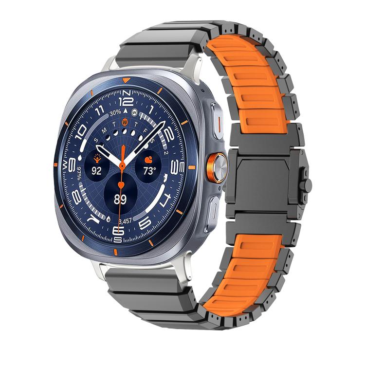 Cinturino in silicone e titanio per Galaxy Watch Ultra 2024-2026