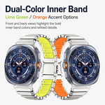 Cinturino per orologio ibrido in silicone e titanio con fibbia magnetica., For Galaxy Watch Ultra 2026-2024
