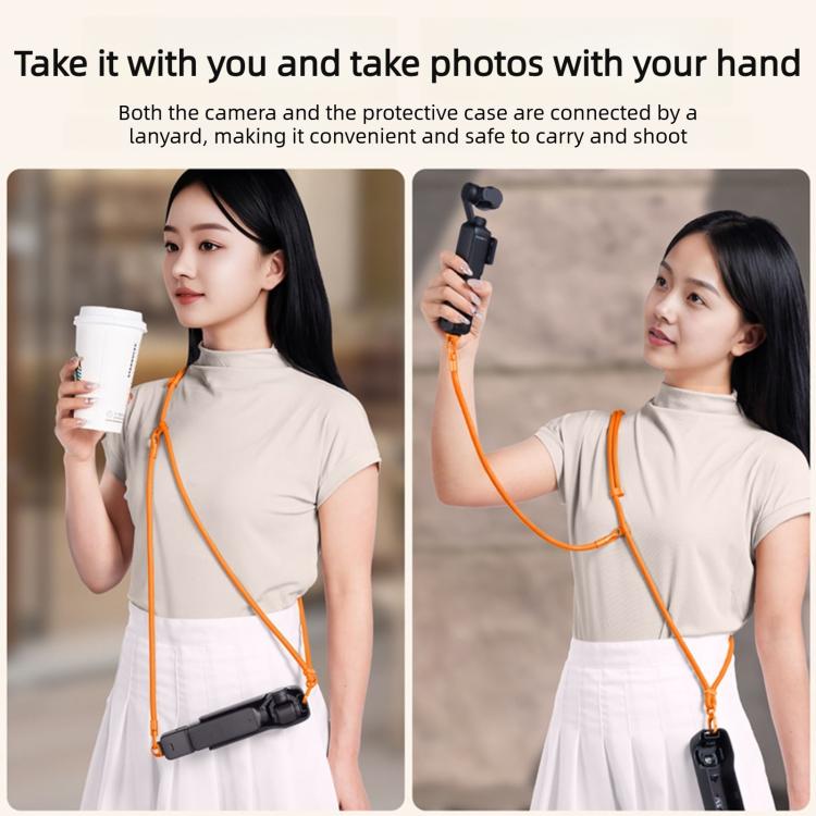 Tracolla regolabile 3 in 1 per fotocamera, lunga e corta, anti-smarrimento., For DJI Osmo Pocket 4 / 3