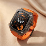 Cinturino in silicone tinta unita integrato con cornice in metallo., For Apple Watch Ultra 3 / 2 / 1 49mm