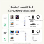 Adattatore per cuffie audio da 3,5 mm UGREEN CM872-45812, trasmettitore e ricevitore Bluetooth 6.0 2 in 1.
