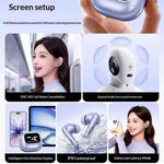 Cuffie UGREEN WS211-95531 con cancellazione del rumore ANC ENC e schermo touch intelligente per gaming e sport.