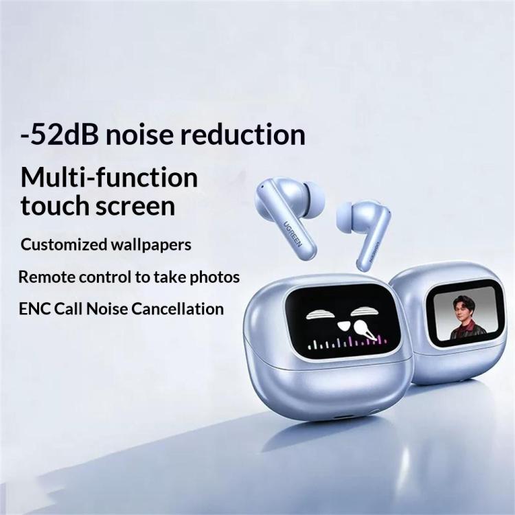 Cuffie UGREEN WS211-95531 con cancellazione del rumore ANC ENC e schermo touch intelligente per gaming e sport.