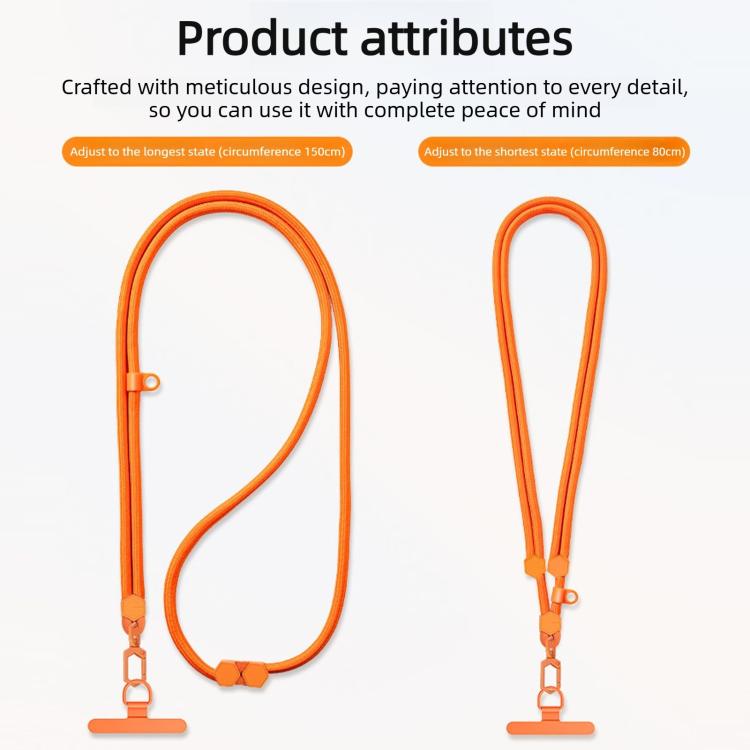 Cordino esagonale regolabile anti-smarrimento per cellulare con anello in silicone