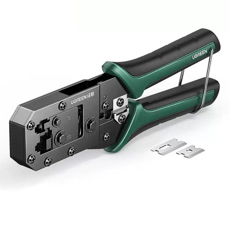 Pinza crimpatrice UGREEN NW136-70683, strumento di crimpatura per reti RJ45 / RJ11, spelafili per cavi