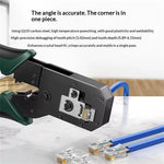Pinza crimpatrice UGREEN NW136-70683, strumento di crimpatura per reti RJ45 / RJ11, spelafili per cavi