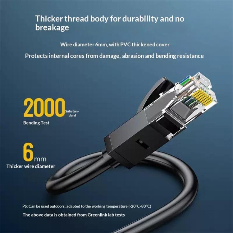 Cavo di rete Gigabit UGREEN 20167, 25 m, connettore RJ45 Cat6, Ethernet.