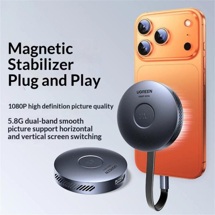 Kit trasmettitore e ricevitore wireless magnetico UGREEN S309-75500 HD 1080P / 60Hz 5.8G