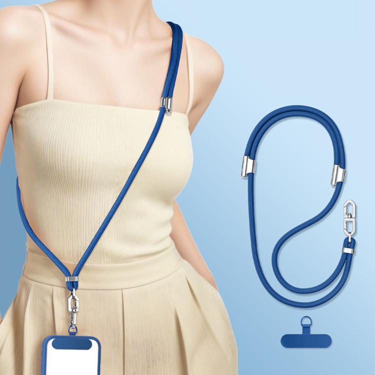 Cordino per cellulare regolabile con doppia clip a forma di diamante, anti-groviglio.