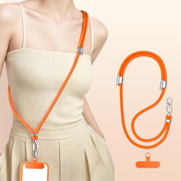 Cordino per cellulare regolabile con doppia clip a forma di diamante, anti-groviglio.