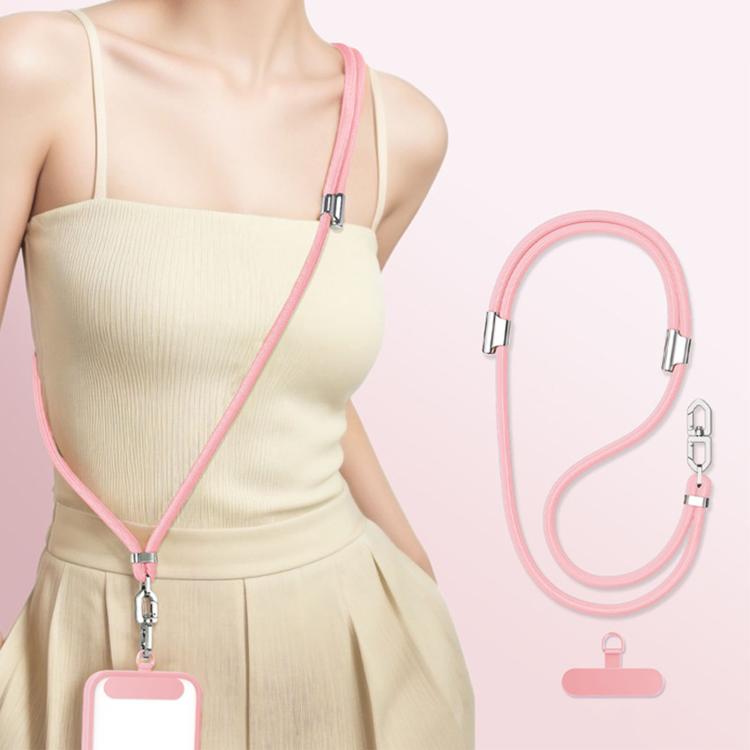 Cordino per cellulare regolabile con doppia clip a forma di diamante, anti-groviglio.