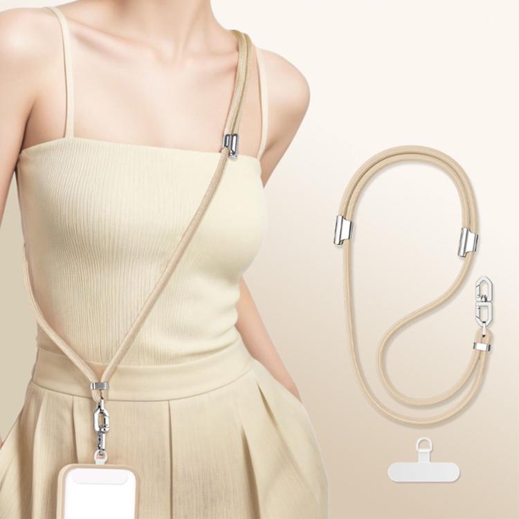 Cordino per cellulare regolabile con doppia clip a forma di diamante, anti-groviglio.