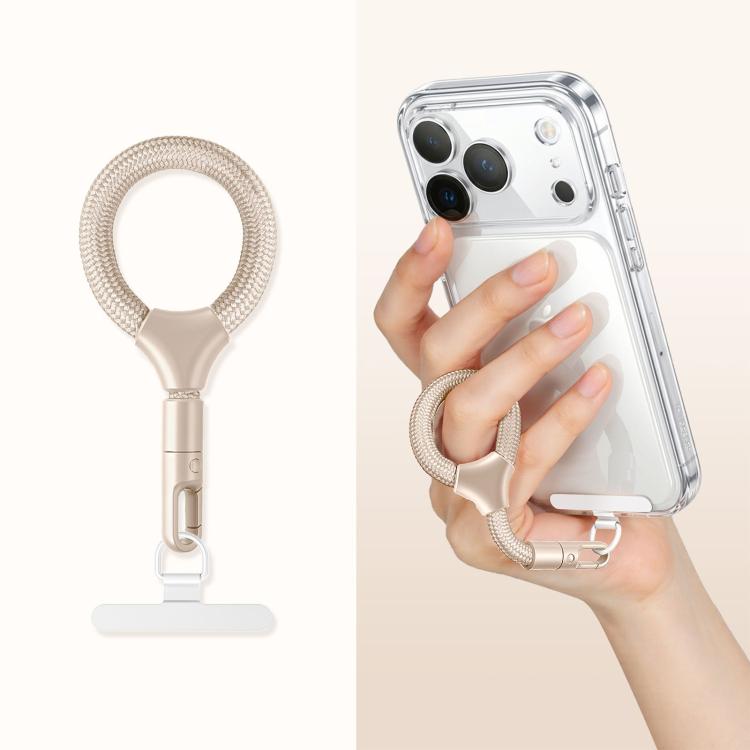 Cordino antifurto anti-smarrimento con chiusura autobloccante in metallo per cellulare