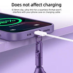 Cordino antifurto anti-smarrimento con chiusura autobloccante in metallo per cellulare
