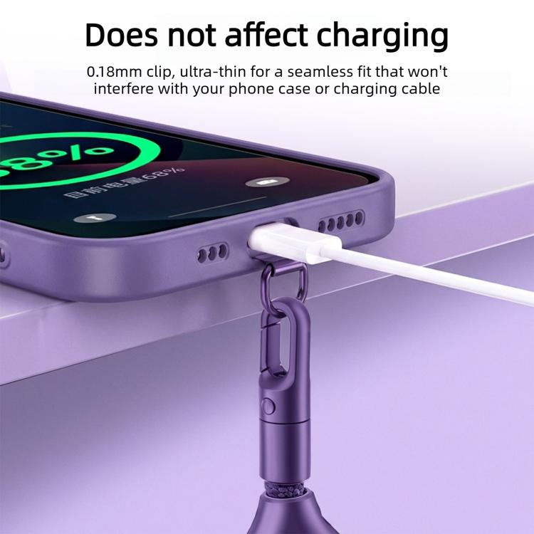 Cordino antifurto anti-smarrimento con chiusura autobloccante in metallo per cellulare