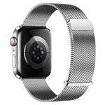 Cinturino per orologio in metallo milanese a due sezioni, semplice e con doppia chiusura magnetica., For Apple Watch 46mm / 49mm / 45mm / 44mm, For Apple Watch 42mm / 41mm / 40mm / 38mm