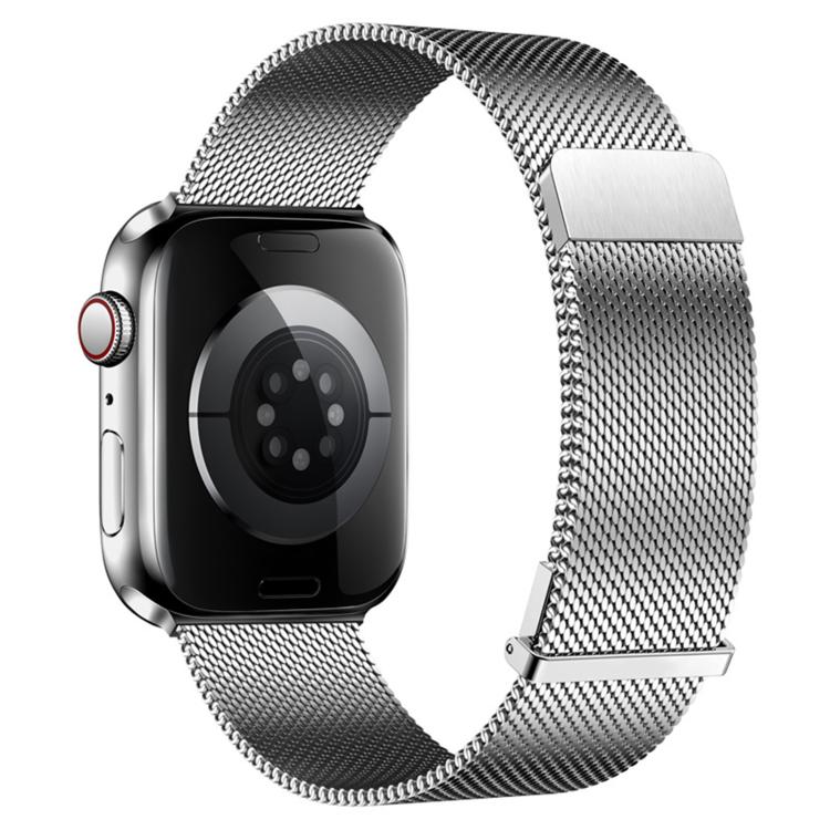 Cinturino per orologio in metallo milanese a due sezioni, semplice e con doppia chiusura magnetica., For Apple Watch 46mm / 49mm / 45mm / 44mm, For Apple Watch 42mm / 41mm / 40mm / 38mm
