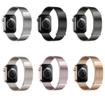 Cinturino per orologio in metallo milanese a due sezioni, semplice e con doppia chiusura magnetica., For Apple Watch 46mm / 49mm / 45mm / 44mm, For Apple Watch 42mm / 41mm / 40mm / 38mm