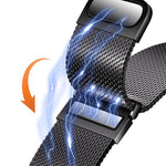 Cinturino per orologio in metallo milanese a due sezioni, semplice e con doppia chiusura magnetica., For Apple Watch 46mm / 49mm / 45mm / 44mm, For Apple Watch 42mm / 41mm / 40mm / 38mm
