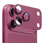 Obiettivo per fotocamera ENKAY antiriflesso, armatura satinata, lega di alluminio, pellicola in vetro temperato, For iPhone 18 Pro, For iPhone 18 Pro Max