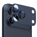 Obiettivo per fotocamera ENKAY antiriflesso, armatura satinata, lega di alluminio, pellicola in vetro temperato, For iPhone 18 Pro, For iPhone 18 Pro Max