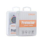 Obiettivo per fotocamera ENKAY antiriflesso, armatura satinata, lega di alluminio, pellicola in vetro temperato, For iPhone 18 Pro, For iPhone 18 Pro Max