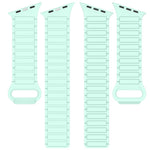 Cinturino per orologio in silicone con design angolato e chiusura magnetica a tre perline., For Apple Watch 46mm / 49mm / 45mm / 44mm, For Apple Watch 42mm / 41mm / 40mm / 38mm