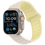 Cinturino per orologio in silicone con design angolato e chiusura magnetica a tre perline., For Apple Watch 46mm / 49mm / 45mm / 44mm, For Apple Watch 42mm / 41mm / 40mm / 38mm