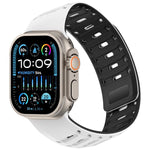 Cinturino per orologio in silicone con design angolato e texture a pangolino., For Apple Watch 46mm / 49mm / 45mm / 44mm