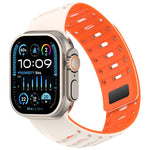 Cinturino per orologio in silicone con design angolato e texture a pangolino., For Apple Watch 46mm / 49mm / 45mm / 44mm