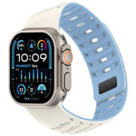 Cinturino per orologio in silicone con design angolato e texture a pangolino., For Apple Watch 46mm / 49mm / 45mm / 44mm