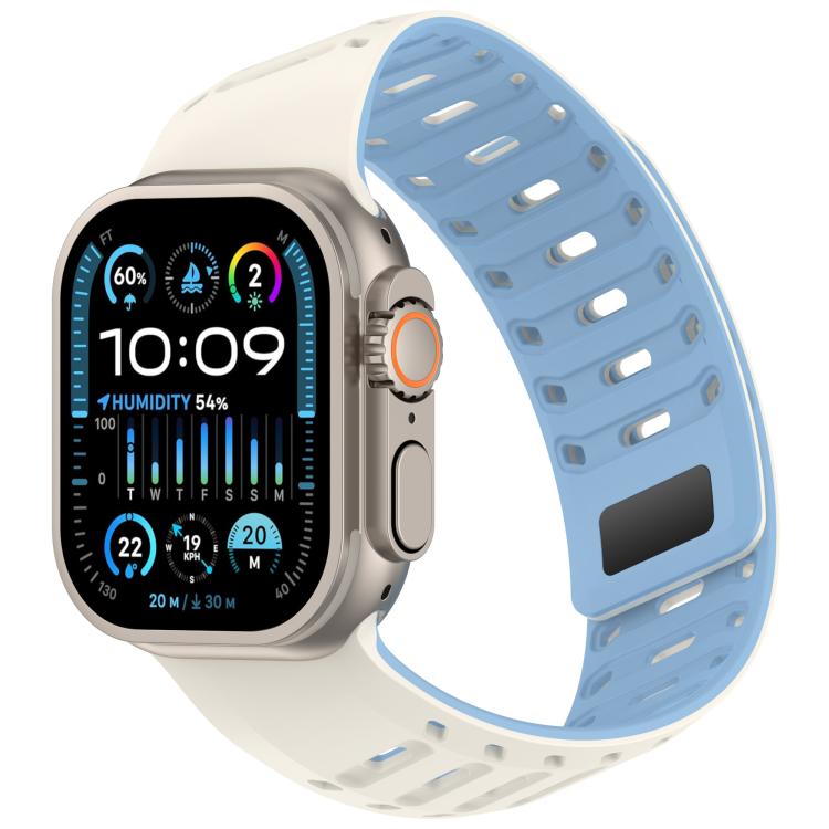 Cinturino per orologio in silicone con design angolato e texture a pangolino., For Apple Watch 46mm / 49mm / 45mm / 44mm