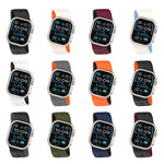 Cinturino per orologio in silicone con design angolato e texture a pangolino., For Apple Watch 46mm / 49mm / 45mm / 44mm