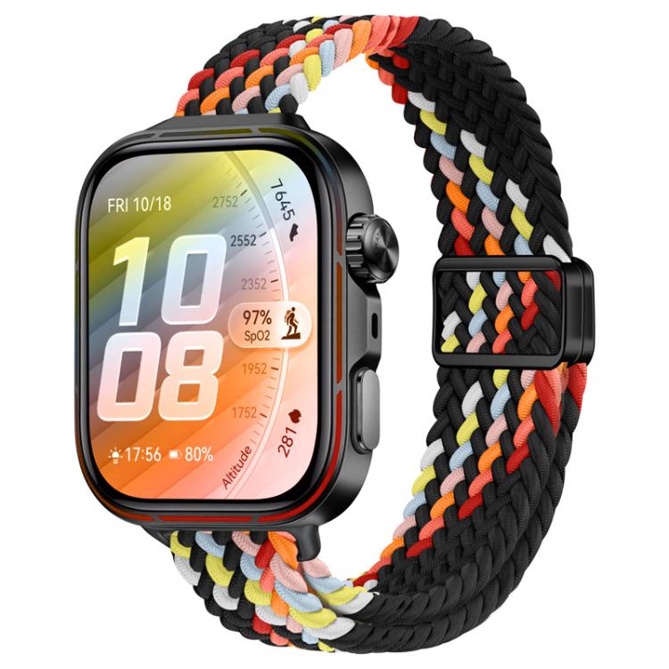 Cinturino per orologio sottile in nylon intrecciato con fibbia magnetica., For Huawei Watch Fit 5 / Fit 5 Pro / Fit 4