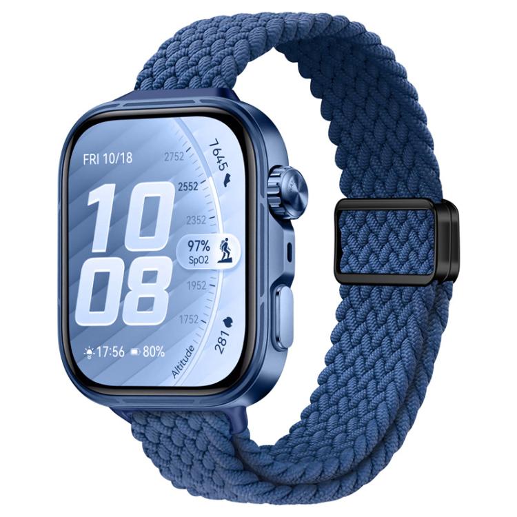 Cinturino per orologio sottile in nylon intrecciato con fibbia magnetica., For Huawei Watch Fit 5 / Fit 5 Pro / Fit 4