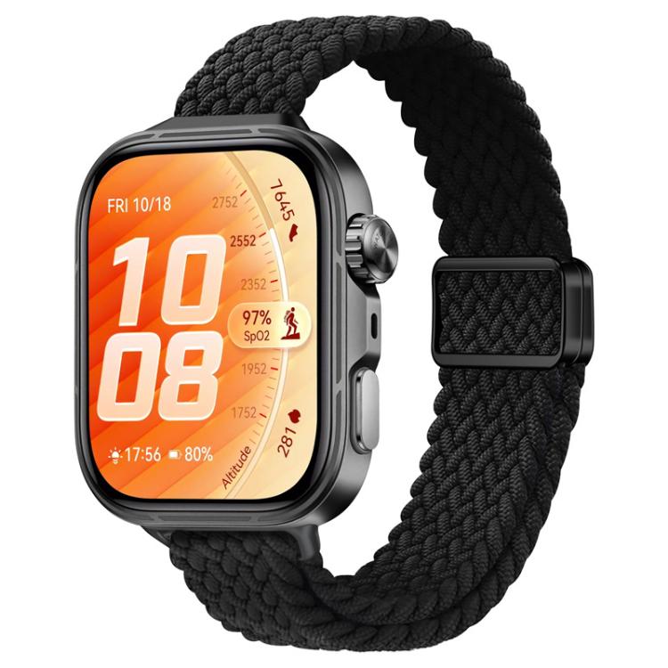 Cinturino per orologio sottile in nylon intrecciato con fibbia magnetica., For Huawei Watch Fit 5 / Fit 5 Pro / Fit 4