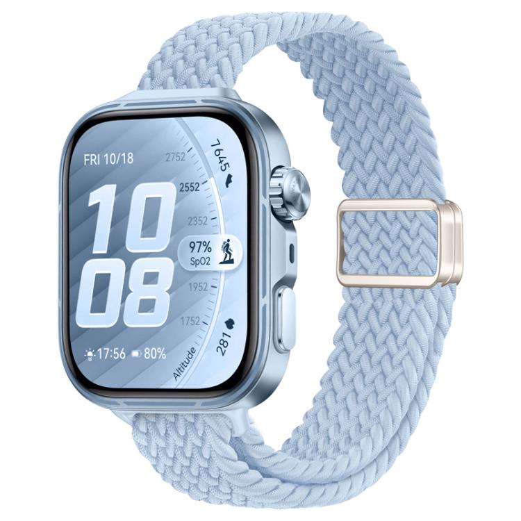 Cinturino per orologio sottile in nylon intrecciato con fibbia magnetica., For Huawei Watch Fit 5 / Fit 5 Pro / Fit 4