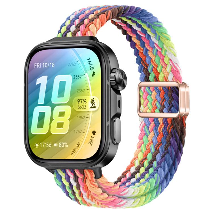 Cinturino per orologio sottile in nylon intrecciato con fibbia magnetica., For Huawei Watch Fit 5 / Fit 5 Pro / Fit 4