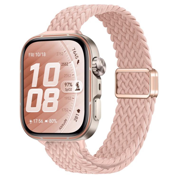 Cinturino per orologio sottile in nylon intrecciato con fibbia magnetica., For Huawei Watch Fit 5 / Fit 5 Pro / Fit 4