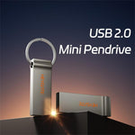 Chiavetta USB 2.0 HEYGATE TU20 in lega di alluminio, ideale per ufficio, scuola e viaggi., 8GB, 16G, 32GB, 64GB, 128GB
