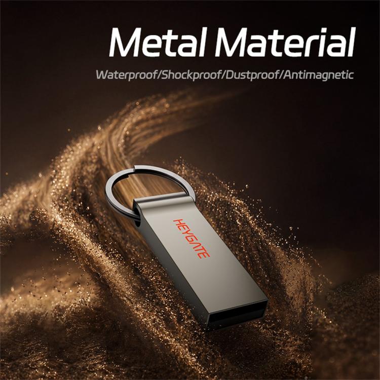 Chiavetta USB 2.0 HEYGATE TU20 in lega di alluminio, ideale per ufficio, scuola e viaggi., 8GB, 16G, 32GB, 64GB, 128GB