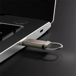 Chiavetta USB 2.0 HEYGATE TU20 in lega di alluminio, ideale per ufficio, scuola e viaggi., 8GB, 16G, 32GB, 64GB, 128GB