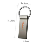 Chiavetta USB 2.0 HEYGATE TU20 in lega di alluminio, ideale per ufficio, scuola e viaggi., 8GB, 16G, 32GB, 64GB, 128GB