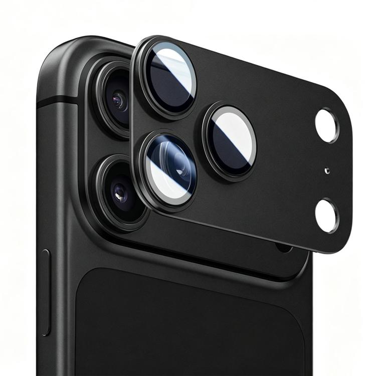Pellicola per lente in metallo monoblocco con rivestimento antiriflesso AR+AF e effetto step-style Kalebol., For iPhone 18 Pro, For iPhone 18 Pro Max
