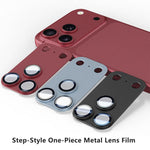 Pellicola per lente in metallo monoblocco con rivestimento antiriflesso AR+AF e effetto step-style Kalebol., For iPhone 18 Pro, For iPhone 18 Pro Max