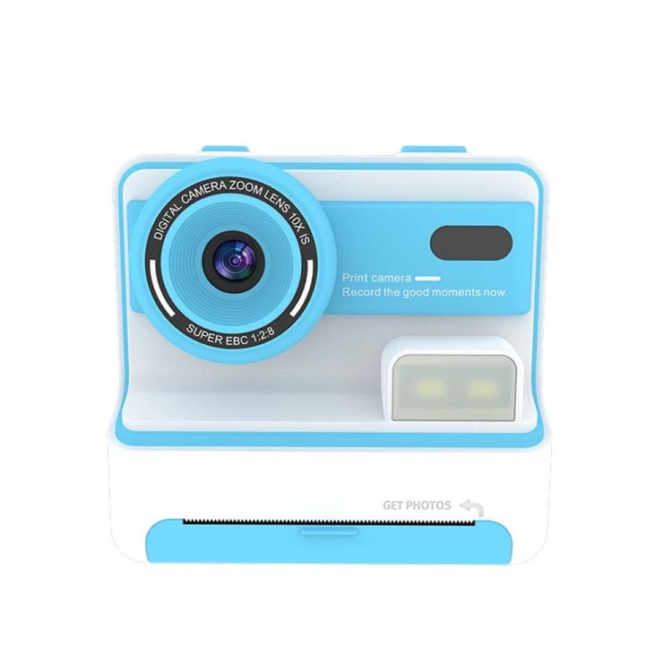 Kids Instant Print Camera, 1080P 48MP 2.4 inch Screen 16X Zoom Children Camera, Thermal Printer Portable Travel Selfie Camera Toy